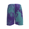 Retro mesh basketball short shorts for sports like basketball, athletic performance, gym workout, training, running, etc. printed with blue and purple Arizona Diamondbacks colors