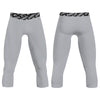 Athletic sports compression tights for youth and adult football, basketball, running, etc printed with the color gray