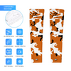Athletic sports compression arm sleeve for youth and adult football, basketball, baseball, and softball printed with camouflage burnt orange, black, white
