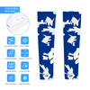 Athletic sports compression arm sleeve for youth and adult football, basketball, baseball, and softball printed with camo blue and white