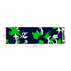Athletic sports sweatband headband for youth and adult football, basketball, baseball, and softball printed with camo green, blue, and white colors 