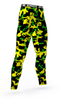 OREGON DUCKS CROSSFIT GYM ATHLETIC SPORTS TEAM COMPRESSION TIGHTS COLORS NEON YELLOW GREEN BLACK