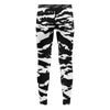 Athletic sports unisex compression tights for girls and boys flag football, tackle football, basketball, track, running, training, gym workout etc printed in predator black and white Brooklyn Nets