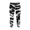 Athletic sports compression tights for youth and adult football, basketball, running, track, etc printed with predator black and white Brooklyn Nets