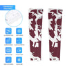 Athletic sports compression arm sleeve for youth and adult football, basketball, baseball, and softball printed with camo maroon, white, and gray colors. 