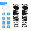 Athletic sports compression arm sleeve for youth and adult football, basketball, baseball, and softball printed with digicamo black and white colors. 
 