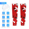 Athletic sports compression arm sleeve for youth and adult football, basketball, baseball, and softball printed with camo red, white, and black colors. 
