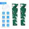 Athletic sports compression arm sleeve for youth and adult football, basketball, baseball, and softball printed with camo green, white, and black colors. 