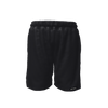 Retro mesh basketball short shorts for sports like basketball, athletic performance, gym workout, training, running, etc. printed with black colors