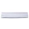 Athletic sports sweatband headband for youth and adult football, basketball, baseball, and softball printed in white color