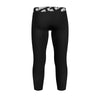 Athletic sports compression tights for youth football, basketball, track, running, etc printed with the color black