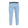 Athletic sports compression tights for youth football, basketball, track, running, etc printed with baby blue color