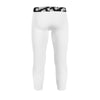 Athletic sports unisex compression tights for girls and boys flag football, tackle football, basketball, track, running, training, gym workout etc printed in white