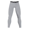 Athletic sports compression tights for youth and adult football, basketball, running, track, etc printed in the color gray
