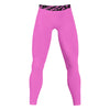 Athletic sports compression tights for youth and adult football, basketball, running, track, etc printed in the color pink
