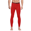 Athletic sports compression tights for youth and adult football, basketball, running, track, etc printed with the color red