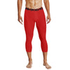 Athletic sports compression tights for youth and adult football, basketball, running, etc printed with the color red