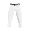 Athletic sports compression tights for youth and adult football, basketball, running, etc printed with the color white