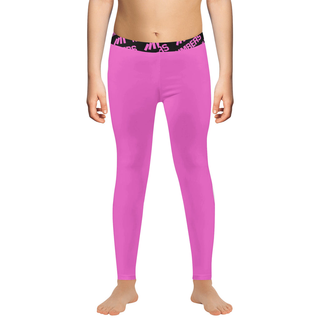 YOUTH TIGHTS FULL LENGTH, PLAIN COLORS PINK