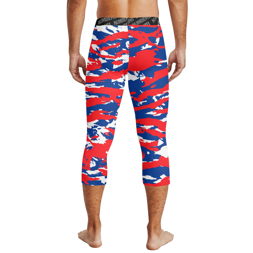 Athletic sports compression tights for youth and adult football, basketball, running, track, etc printed with predator blue red white Los Angeles Clippers Detroit Pistons Montreal Expos Chicago Cubs Philadelphia Phillies Buffalo Bills Philadelphia 76ers