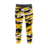 Athletic sports unisex kids youth compression tights for girls and boys flag football, tackle football, basketball, track, running, training, gym workout etc printed with predator black, yellow, and white Pittsburgh Steelers Pittsburgh Pirates Missouri Tigers