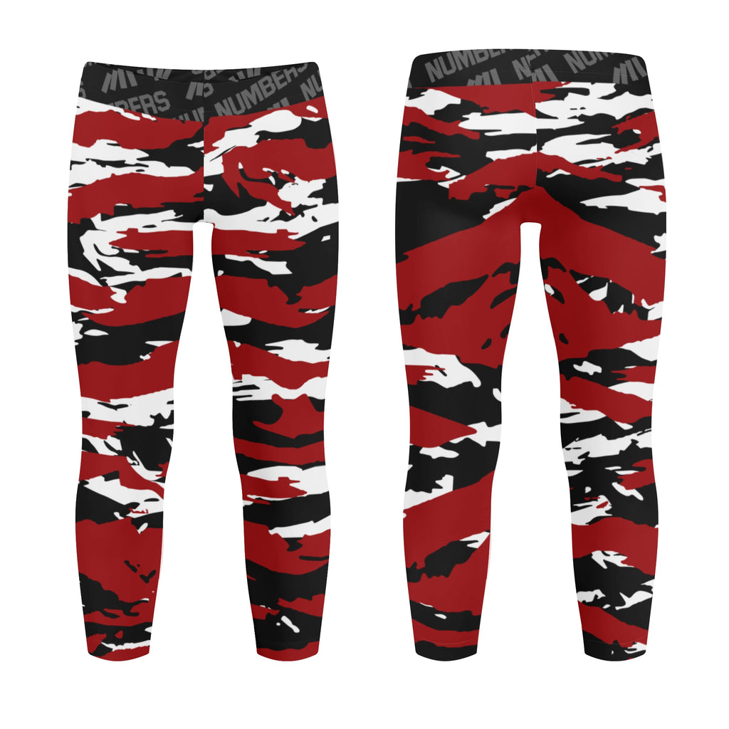 Athletic sports unisex kids youth compression tights for girls and  boys flag football, tackle football, basketball, track, running, training,  gym workout etc printed with predator maroon, black, and white Arizona Cardinals