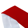 Athletic sports sweatband headband for youth and adult football, basketball, baseball, and softball printed in red color