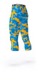 DENVER NUGGETS ATHLETIC SPORTS TEAM COMPRESSION TIGHTS COLORS BLUE, YELLOW, LIGHT BLUE
