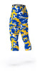 GOLDEN STATE WARRIORS ATHLETIC SPORTS TEAM COMPRESSION TIGHTS COLORS BLUE, YELLOW, WHITE