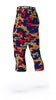 NEW ORLEANS PELICANS COLORS ATHLETIC COMPRESSION TIGHTS FOR SPORTS TEAMS UNIFORMS; RED, BLUE, GOLD