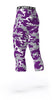 TCU HORNED FROGS COLORS ATHLETIC COMPRESSION TIGHTS FOR SPORTS TEAMS UNIFORMS; PURPLE, GRAY, WHITE