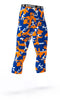 NEW YORK METS COLORS ATHLETIC COMPRESSION TIGHTS FOR SPORTS TEAMS UNIFORMS; BLUE, WHITE, ORANGE