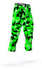 NITRO COLORS ATHLETIC COMPRESSION TIGHTS FOR SPORTS TEAMS UNIFORMS; GREEN, WHITE, BLACK
