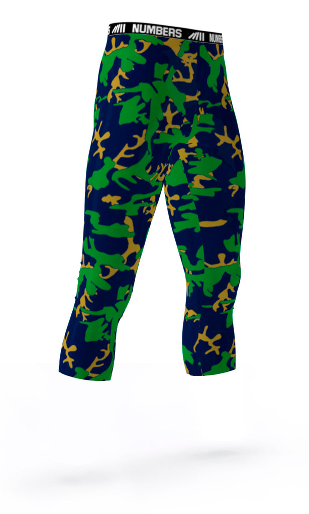 ADULT + YOUTH TIGHTS 3/4 LENGTH | CAMO SHAMROCK ARMY