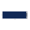 Athletic sports sweatband headband for youth and adult football, basketball, baseball, and softball printed in navy blue