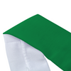 Athletic sports sweatband headband for youth and adult football, basketball, baseball, and softball printed in kelly green color