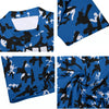 Athletic sports compression shirt for youth and adult football, basketball, baseball, cycling, softball etc printed with camouflage blue, black, white colors