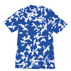 Athletic sports compression shirt for youth and adult football, basketball, baseball, cycling, softball etc printed with camouflage blue and white colors