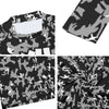 Athletic sports compression shirt for youth and adult football, basketball, baseball, cycling, softball etc printed with camouflage black, gray, white colors