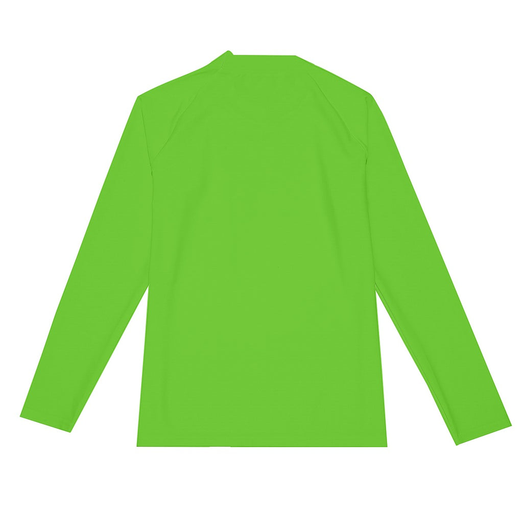 Athletic sports compression shirt for youth and adult football, basketball, baseball, cycling, softball etc printed with in the color neon green