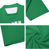 Athletic sports compression shirt for youth and adult football, basketball, baseball, cycling, softball etc printed with in the color kelly green