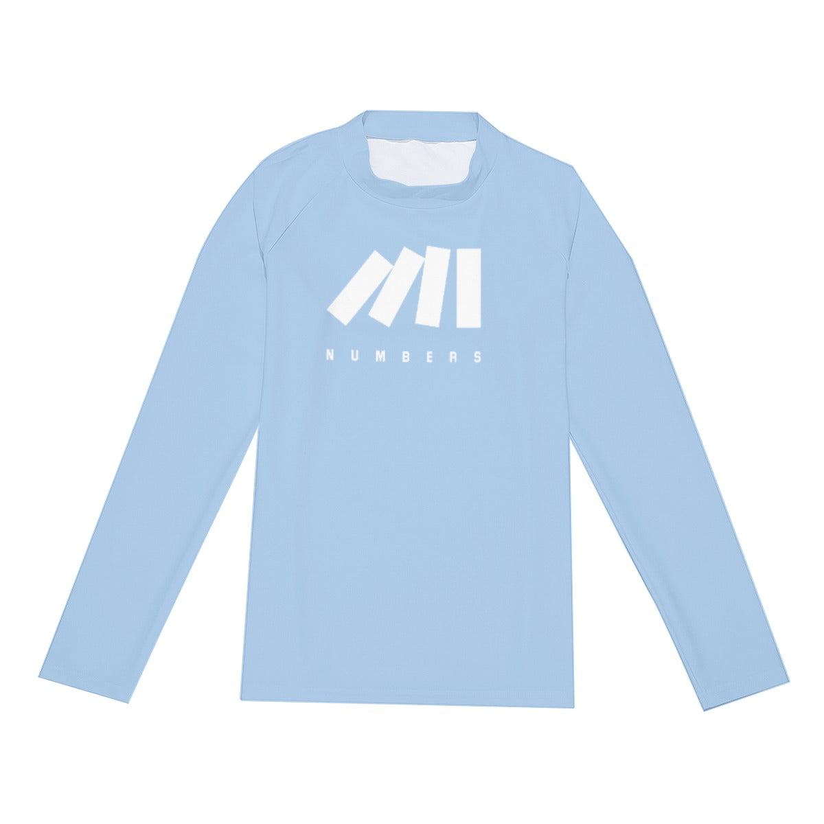 ADULT COMPRESSION SHIRT LONG SLEEVE | PLAIN COLORS BABY BLUE | NUMBERS ...