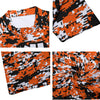 Athletic sports compression arm sleeve for youth and adult football, basketball, baseball, and softball printed with black, orange, and white colors Cincinnati Bengals. 
