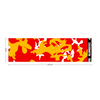 Athletic sports sweatband headband for youth and adult football, basketball, baseball, and softball printed with camo red, yellow, white
