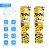 Athletic sports compression arm sleeve for youth and adult football, basketball, baseball, and softball printed with digicamo green, yellow, white
