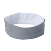 Athletic sports sweatband headband for youth and adult football, basketball, baseball, and softball printed in gray color