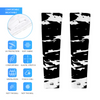 Athletic sports compression arm sleeve for youth and adult football, basketball, baseball, and softball printed with black and white Brooklyn Nets