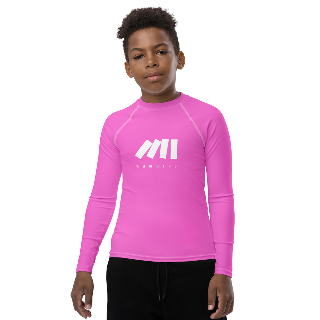 YOUTH COMPRESSION SHIRT LONG SLEEVE | PLAIN COLORS PINK