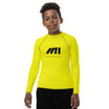 Athletic sports compression shirt for youth football, basketball, baseball, golf, softball etc similar to Nike, Under Armour, Adidas, Sleefs, printed with the Oregon Ducks color fluorescent yellow