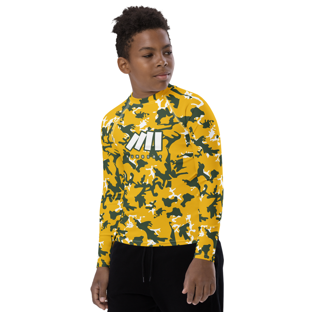 YOUTH COMPRESSION SHIRT LONG SLEEVE, CAMO PEGASUS